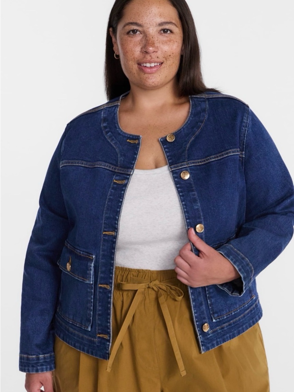 Terra & Sky Women’s Plus Denim Lady Jacket
